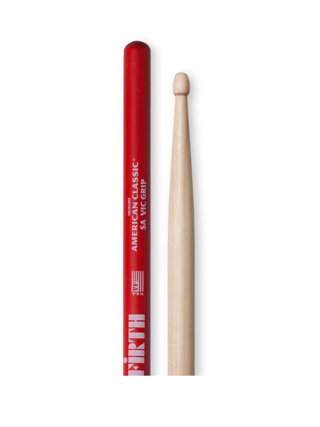 BAGET (ÇİFT) VIC 5A GRIP, HICKORY, 0.565''x16'', MED