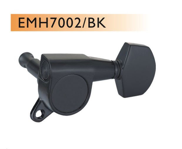 ELEKTRO GİTAR BURGUSU, 6'LI SET, SAĞ, SİYAH, STAND