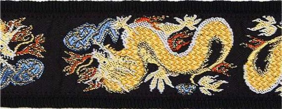 GİTAR ASKISI DOKUMA DRAGON EJDERHA ÇİN