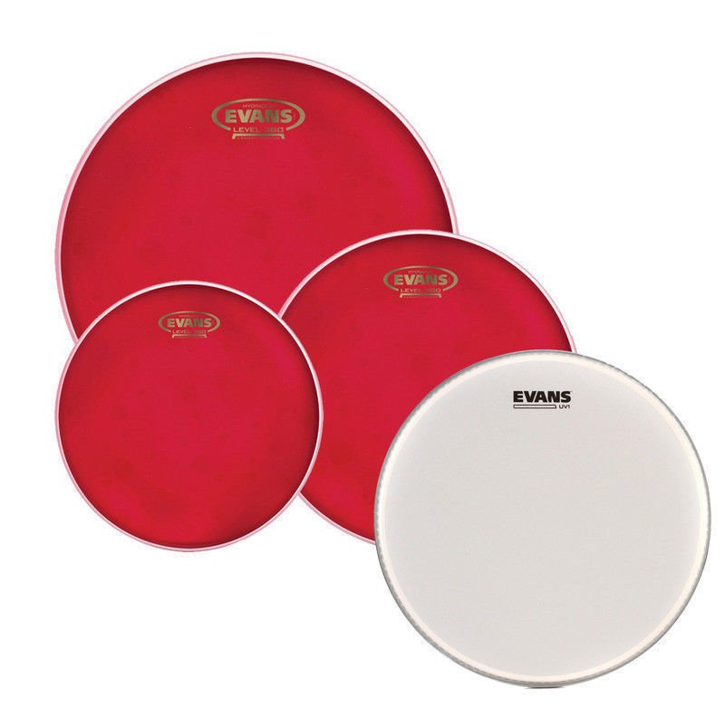 DERİ SETİ 10+12+16+14 HYDRAULIC TOM RED + 14'' UV1