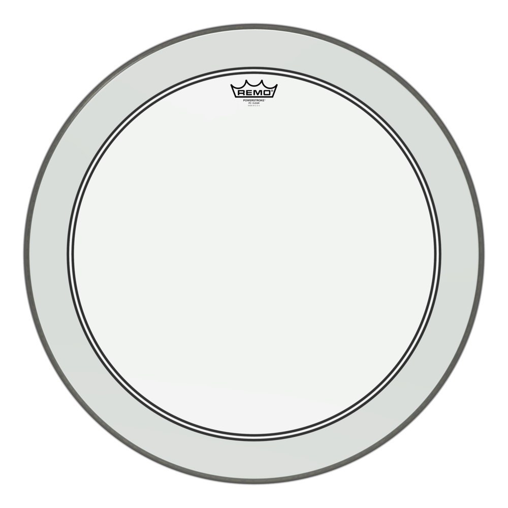REMO P3-1324-C2- Powerstroke® P3 Şeffaf 24'' Bas Davul Derisi