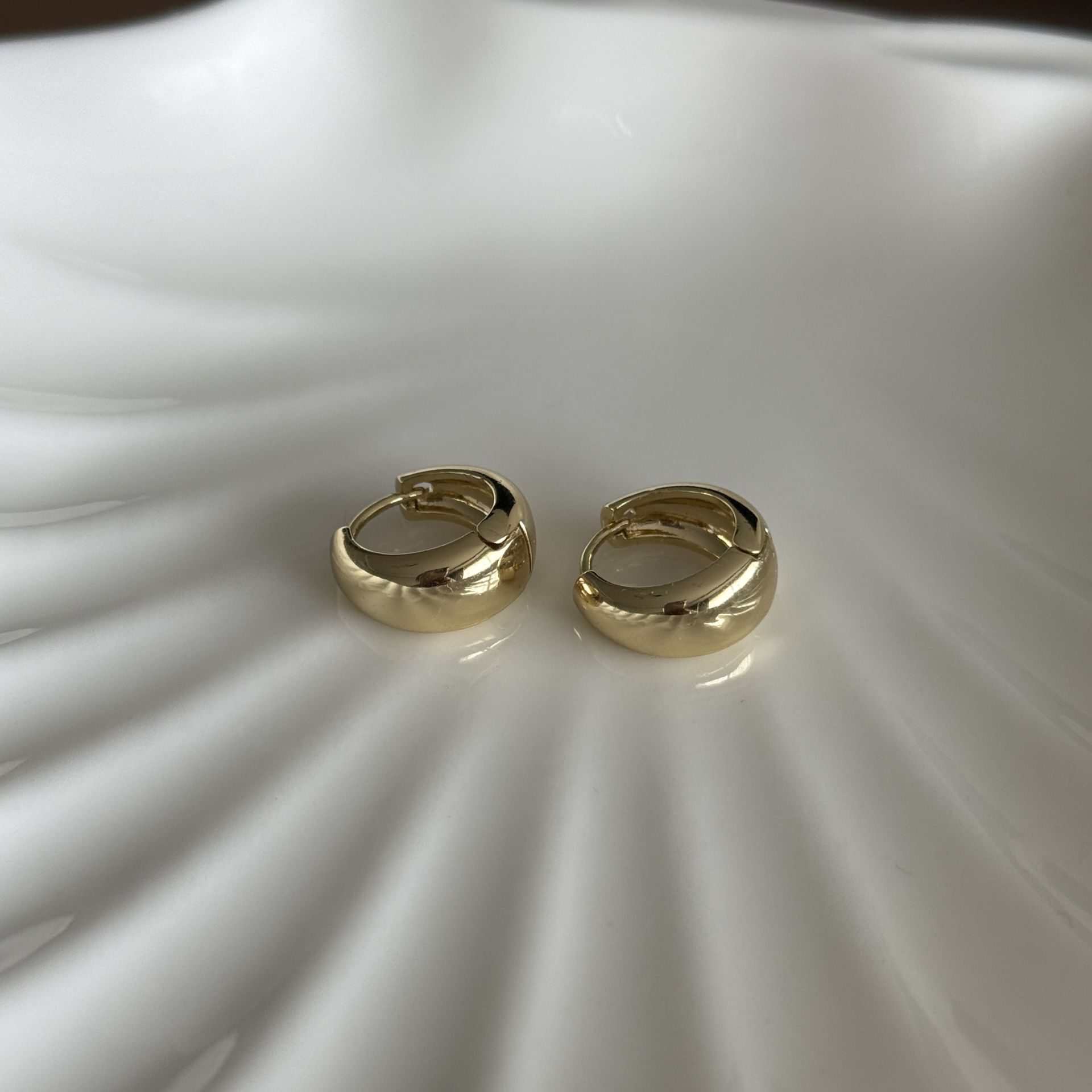 Klasik Modern Küpe-1 18K Gold