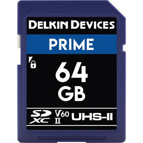 Delkin Devices 64GB Prime UHS-II SDXC Hafıza Kartı