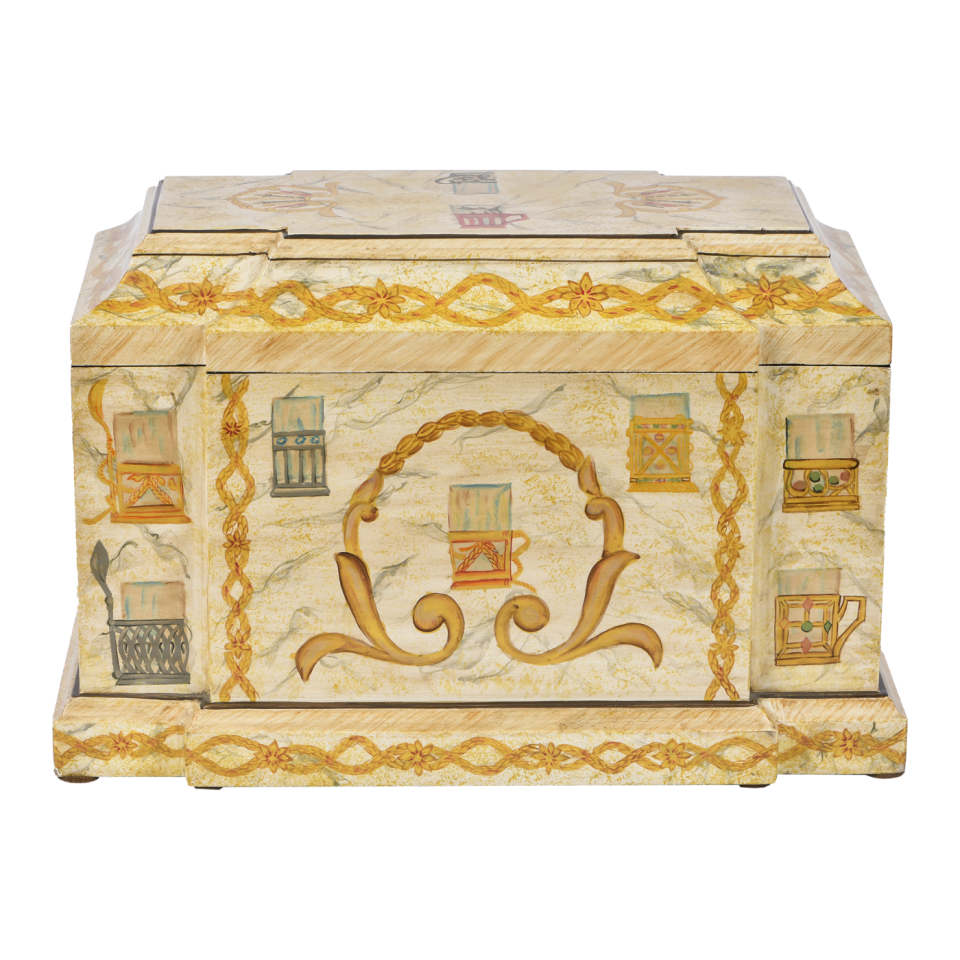 HAND PAINTED DECORATIVE BOX