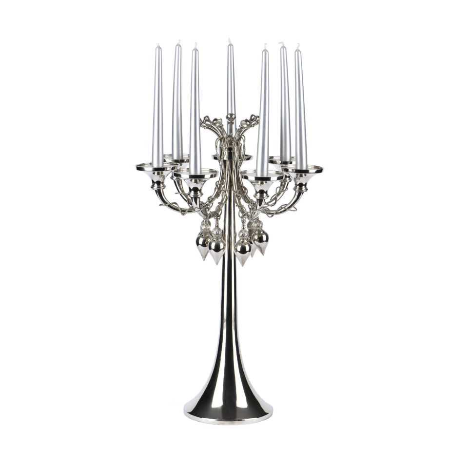 7 ARMS NICKEL CANDLESTICK