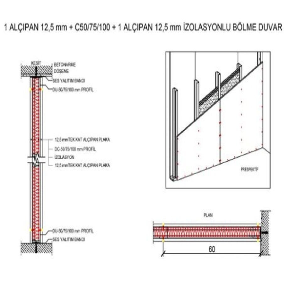 Alçıpan Bölme Duvar