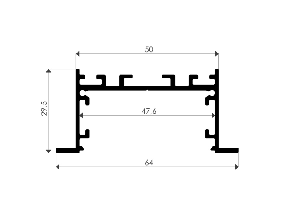 sıva altı lineer led armatür