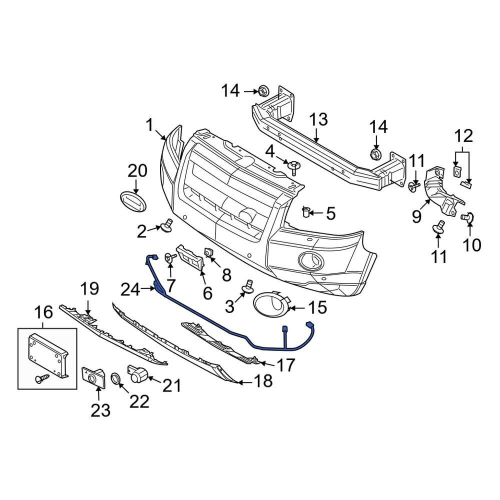 LR001757 - ÖN PARK SENSÖR TESİSATI (FRL-2) - Land Rover