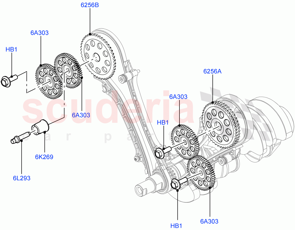 LR022963 - EGZANTRİK CIVATA(4.4L DİZEL) - Land Rover