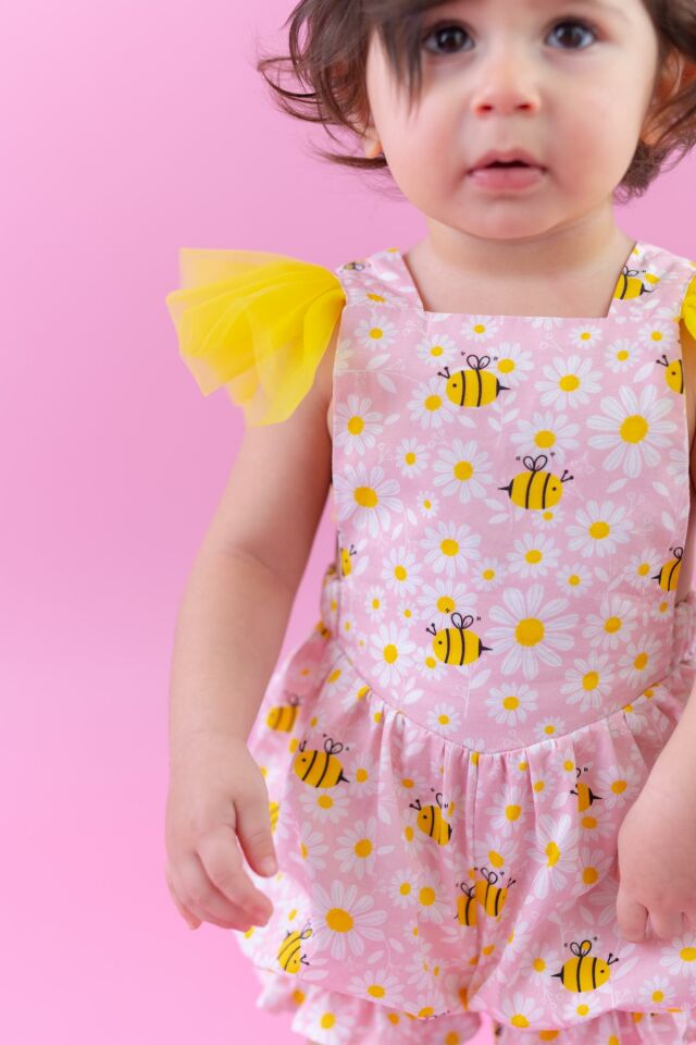 Pudra Kız Bebek Tulum Holly Bee