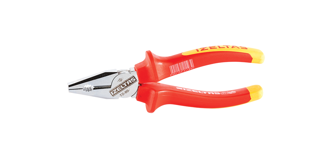 İZELTAŞ 1000V İZOLELİ ELEKTRİKÇİ KOMBİNE PENSE 180 MM 3020126180
