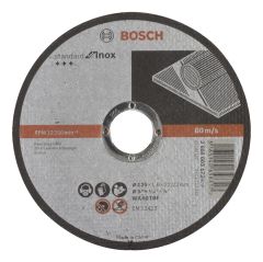 Bosch - 125*1,6 mm Standard Seri Düz Inox (Paslanmaz Çelik) Kesme Diski (Taş)