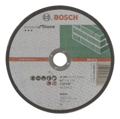 Bosch - 180*3,0 mm Standard Seri Düz Taş Kesme Diski (Taş)