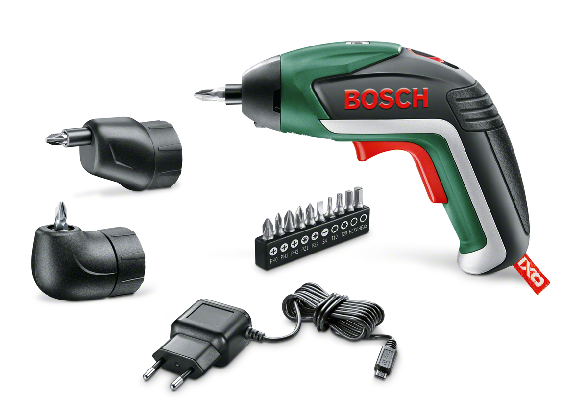 Bosch IXO Akülü Vidalama Makinesi + Köşe + Eksantrik Adaptör