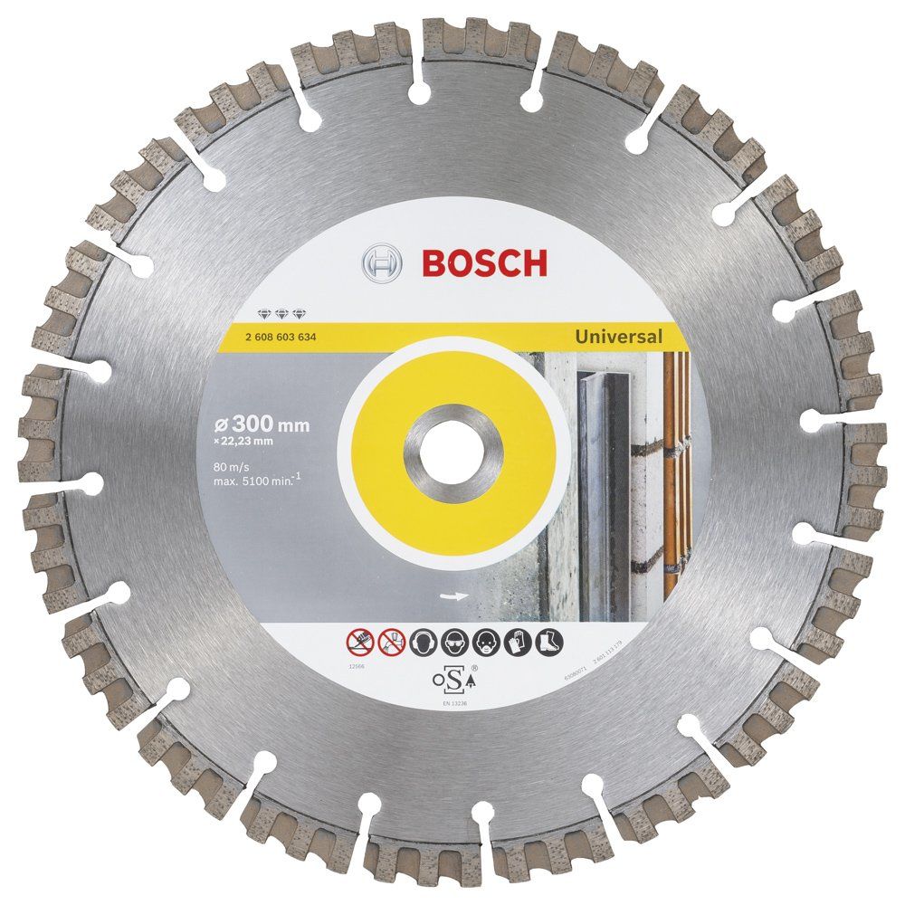 Bosch - Best Serisi Genel Yapı Malzemeleri ve Metal İçin Elmas Kesme Diski 300 mm