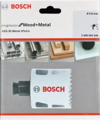 Bosch - Yeni Progressor Serisi Ahşap ve Metal için Delik Açma Testeresi (Panç) 121 mm