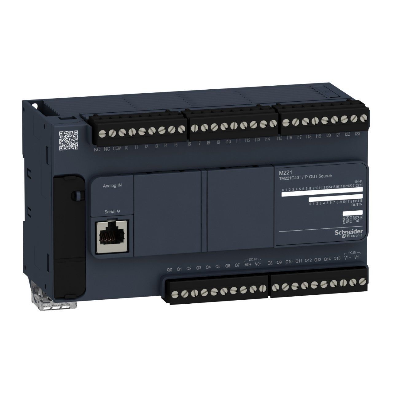TM221C40T | Schneider Modicon M221 40 giriş/çıkış Kontrolör - 24 Dijital Giriş, 16 Dijital Çıkış - TM221C40T