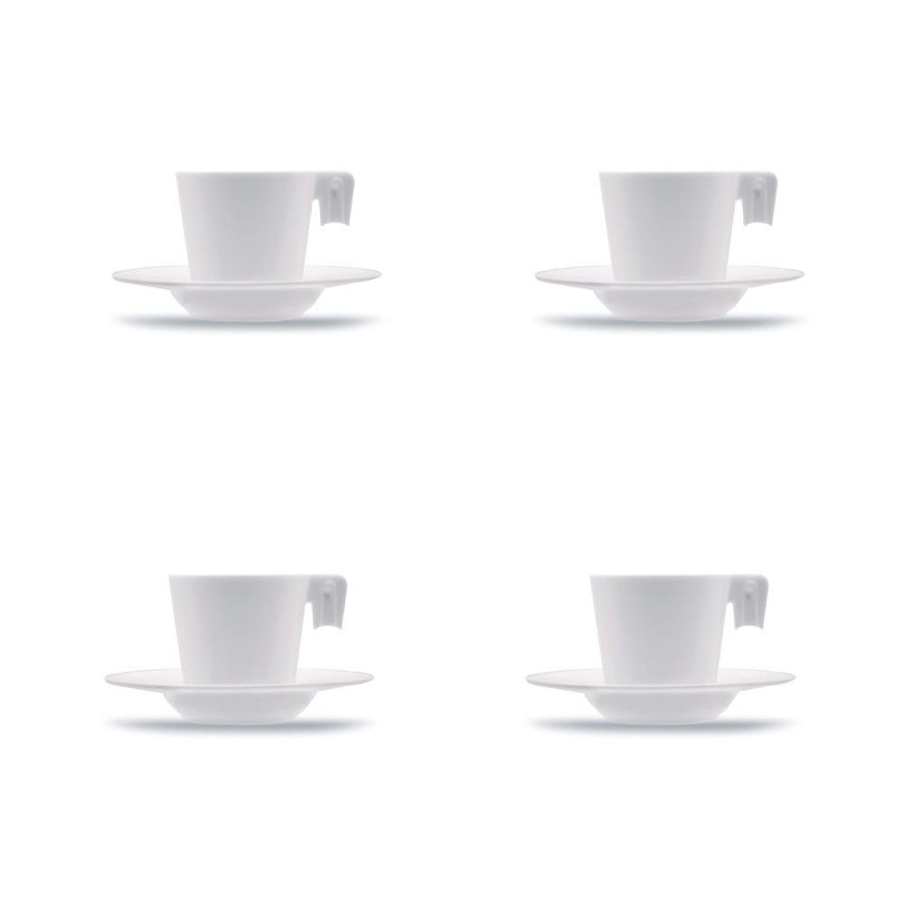 KIRILMAZ ESPRESSO & TÜRK KAHVESİ FİNCAN VE TABAK TAKIMI 70 ML (4'LÜ)