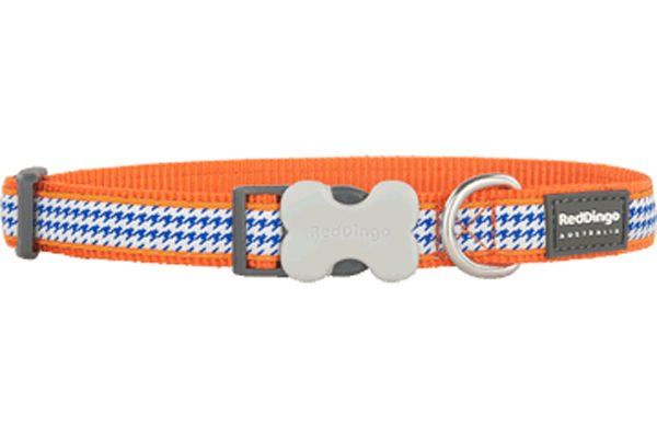 Red Dingo Fang It Desenli Köpek Boyun Tasması Turuncu 12 Mm