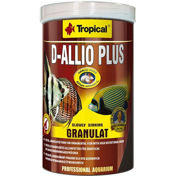 Tropikal D-Allio Plus Granulat Sarımsaklı Balık Yemi 100 Ml 60 Gr