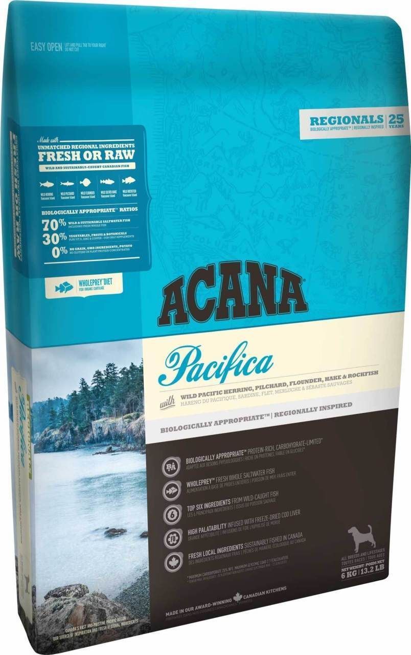 Acana Pacifica Balık ve Sebzeli Yavru ve Yetişkin Köpek Maması 2 Kg
