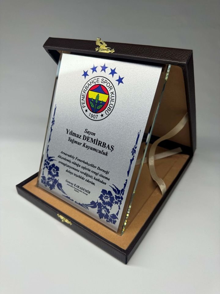 Cam Plaket Şilt 03