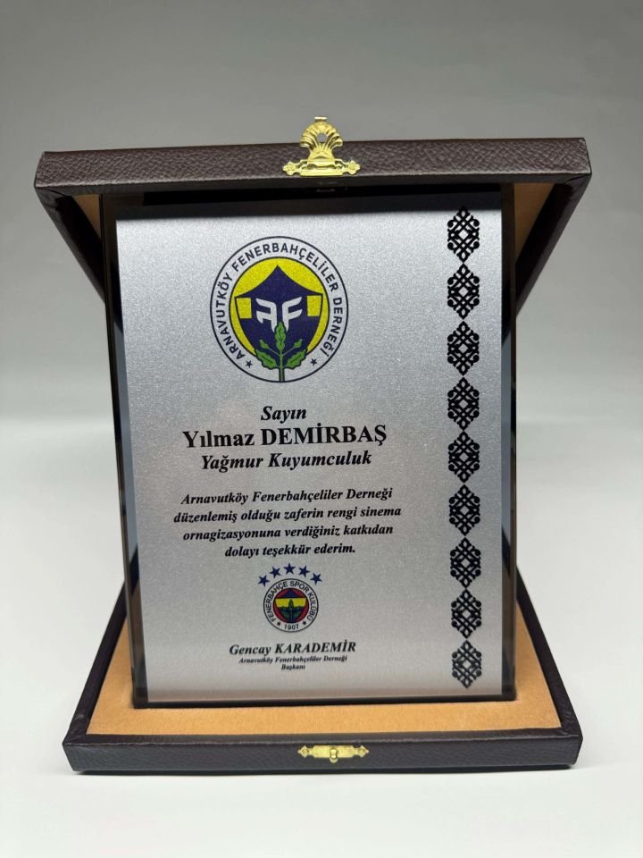 Cam Plaket Şilt 05