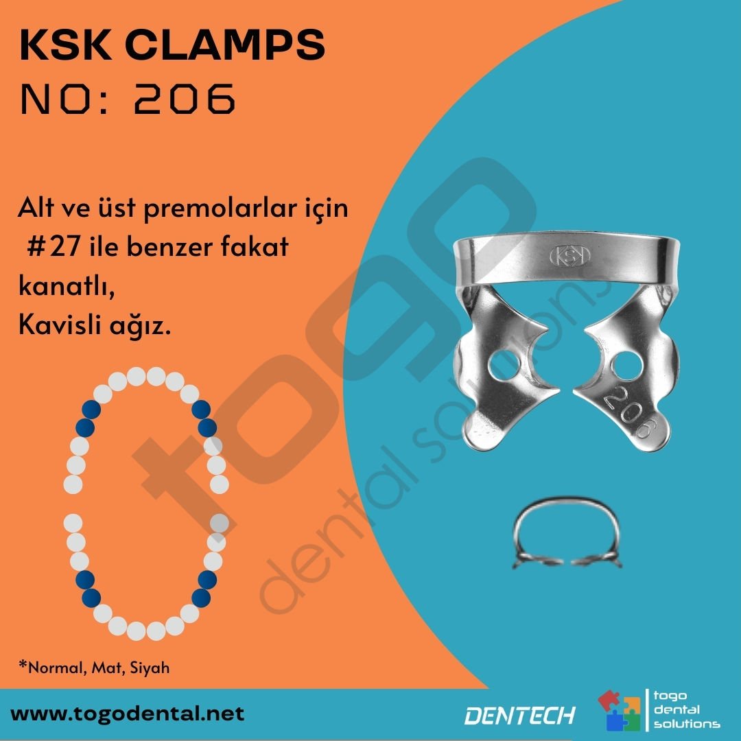 KSK Clamps No:206_ Premolar Klemp