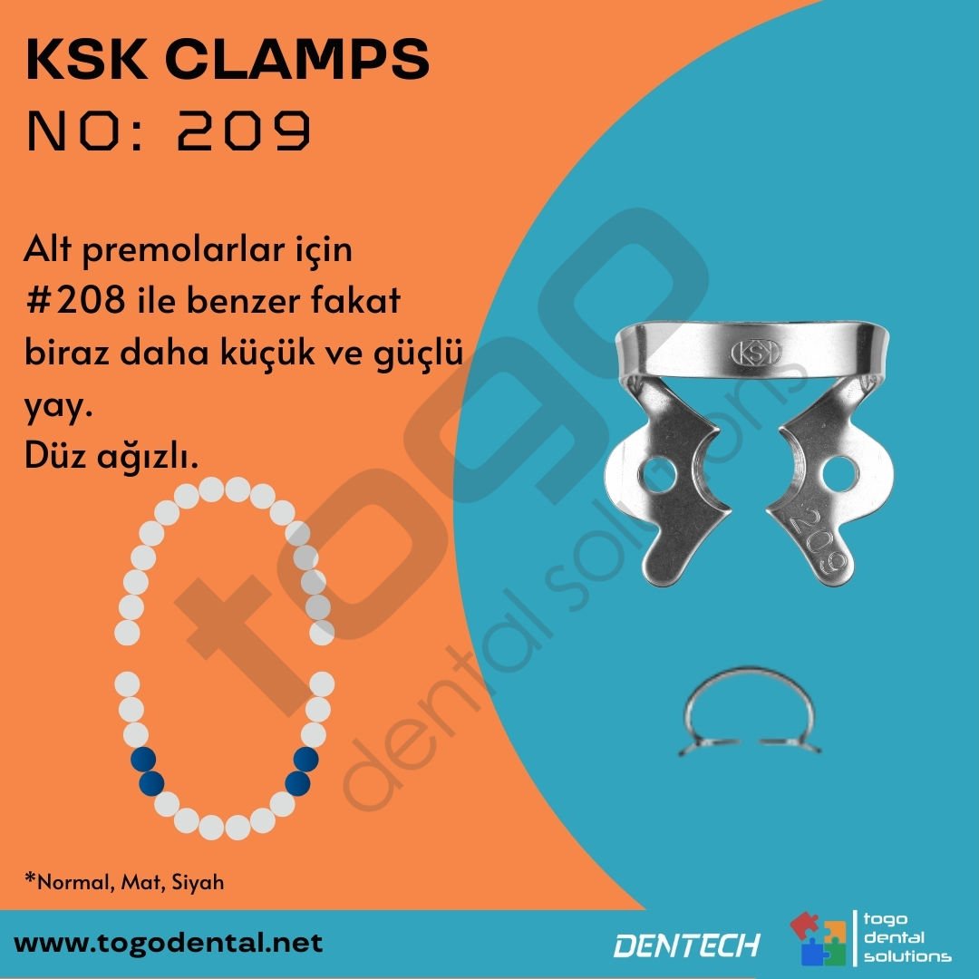 KSK Clamps No:209_ Premolar Klemp