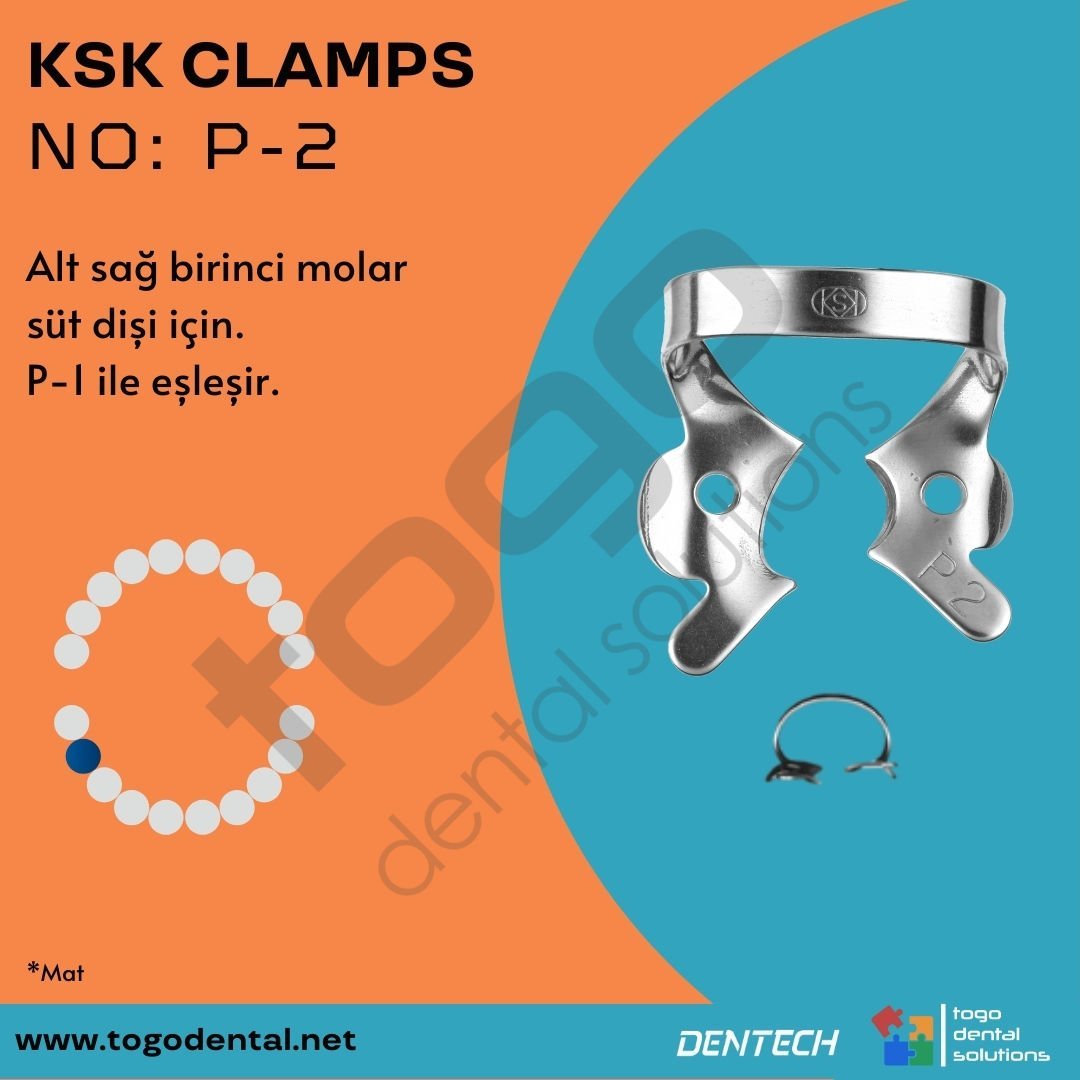 KSK Clamps No:P-2_ Süt Dişi Klemp