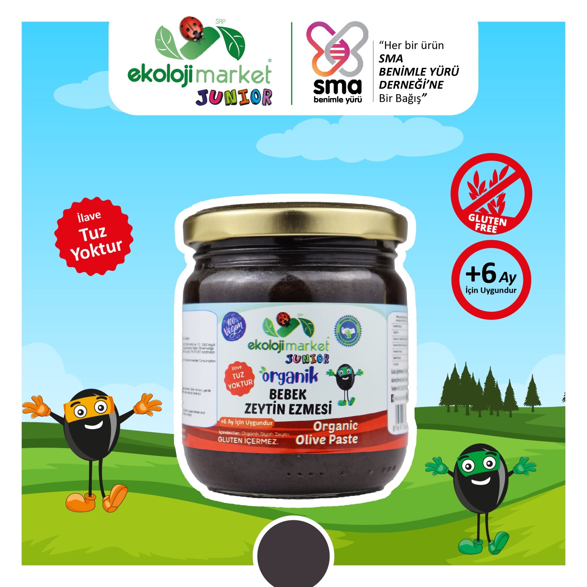 Ekoloji Market Organik Bebek Zeytin Ezmesi 210 gr.