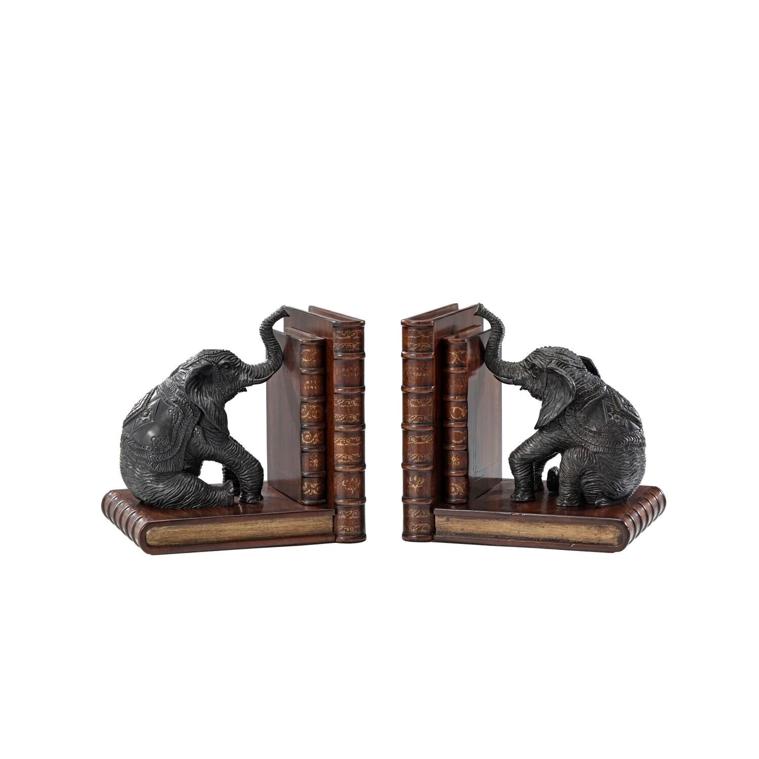 BRONZE ELEPHANT BOOKEND