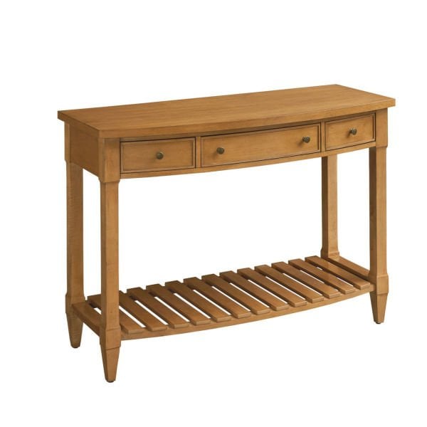 TEMPLE BOWFRONT CONSOLE TABLE