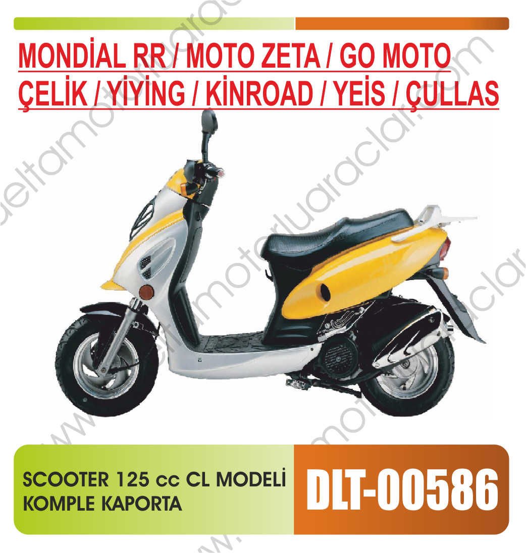 SCOOTER 125 cc CL /MONDİAL RR MODELİ KOMPLE KAPORTA