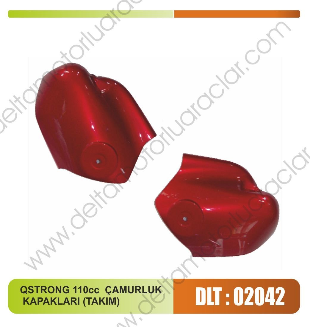 QSTRONG 110 cc ÇAMURLUK KAPAKLARI (TAKIM)