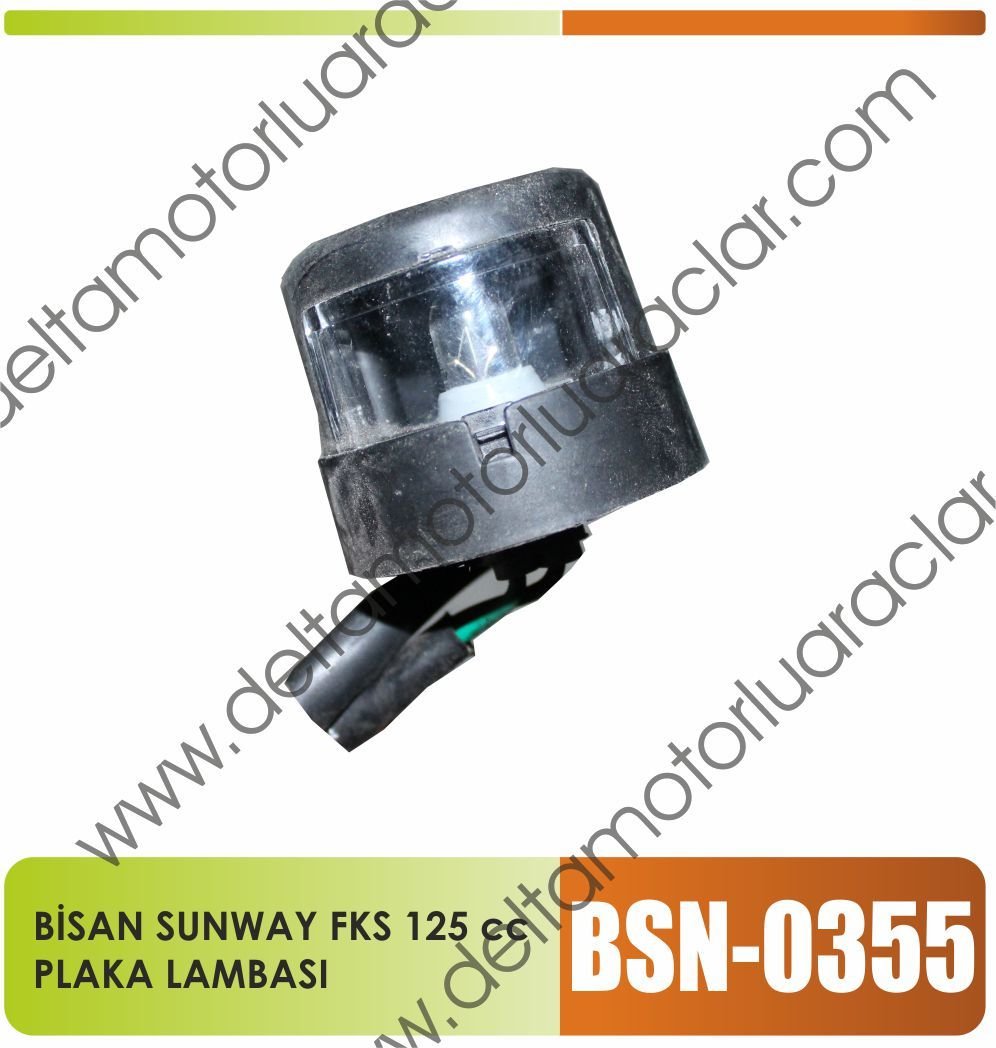 BİSAN SUNWAY FKS 125 cc  PLAKA LAMBASI