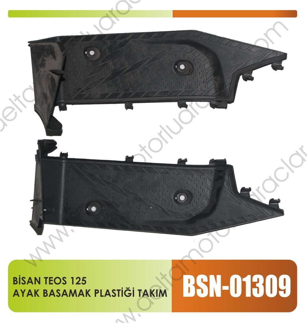 BİSAN TEOS 125 CC AYAK BASAMAK PLASTİĞİ TAKIM