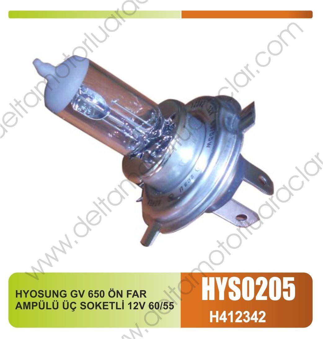 HYOSUNG GV 650 ÖN FAR AMPÜLÜ ÜÇ SOKETLİ 12V 60/55