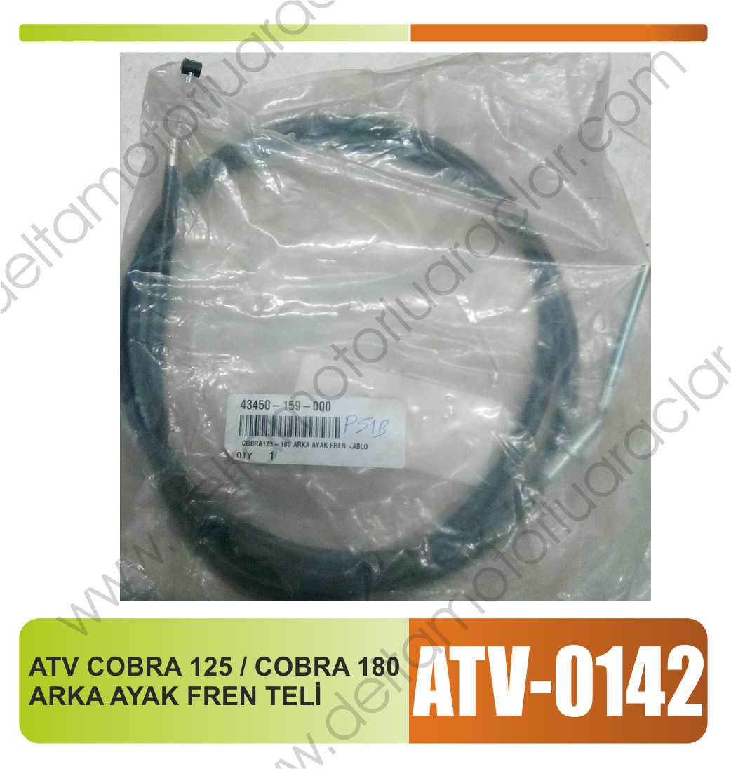 ATV COBRA 125 / COBRA 180 ARKA AYAK FREN TELİ