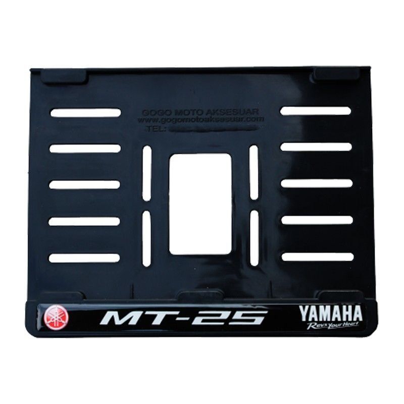 YAMAHA MT-25 UYUMLU 2 PLASTİK (15x24 cm) KIRILMAZ PLAKALIK