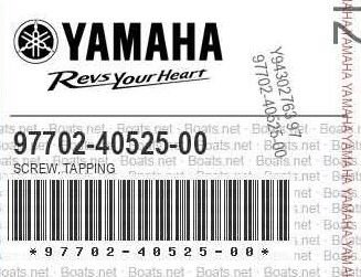 YAMAHA ORİJİNAL VİDA 97702-40525