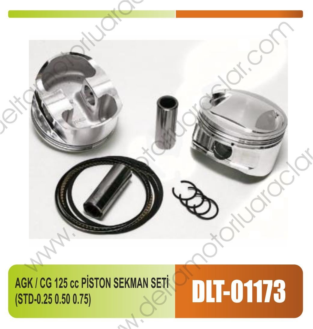 AGK / CG 125 cc PİSTON SEKMAN SETİ (0.25 0.50 0.75)