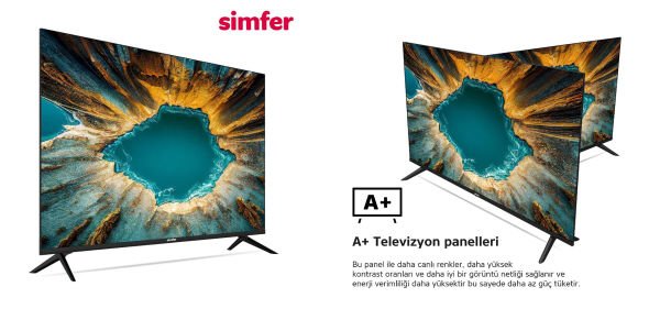 SİMFER 50SFSW6M 4K ULTRA HD 50'' 127 EKRAN UYDU ALICILI SMART LED TV