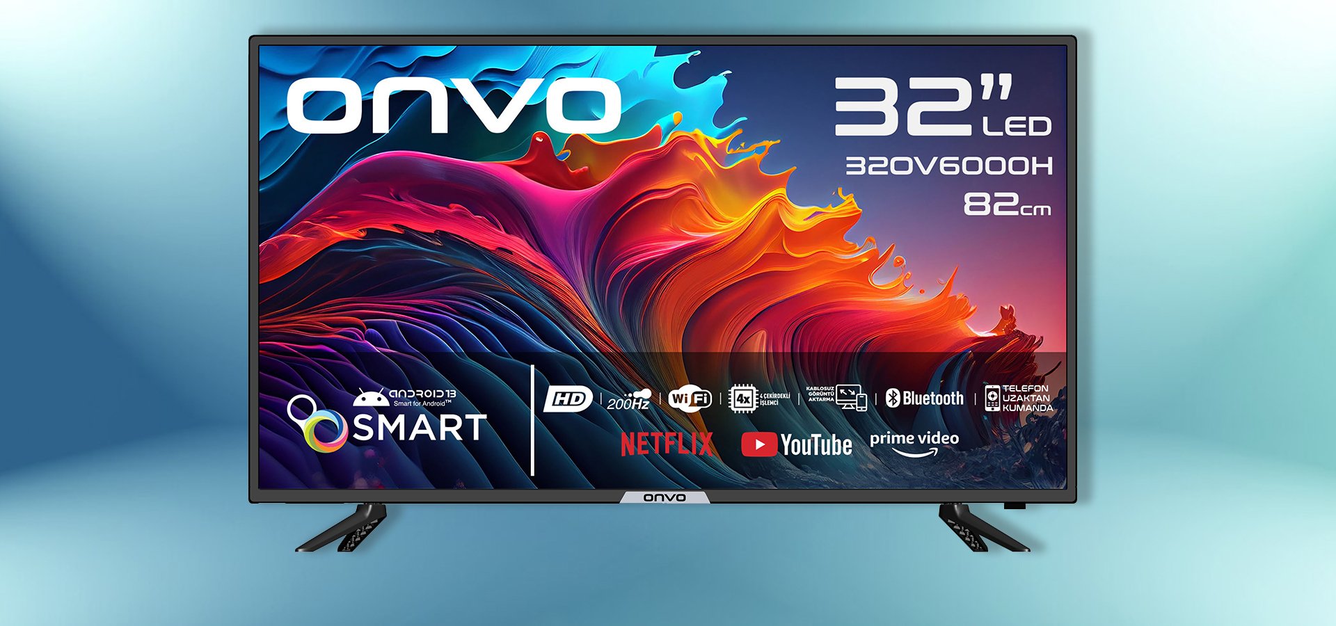 ONVO 32OV6000H HD 32'' 82 EKRAN ANDROİD  LED TV