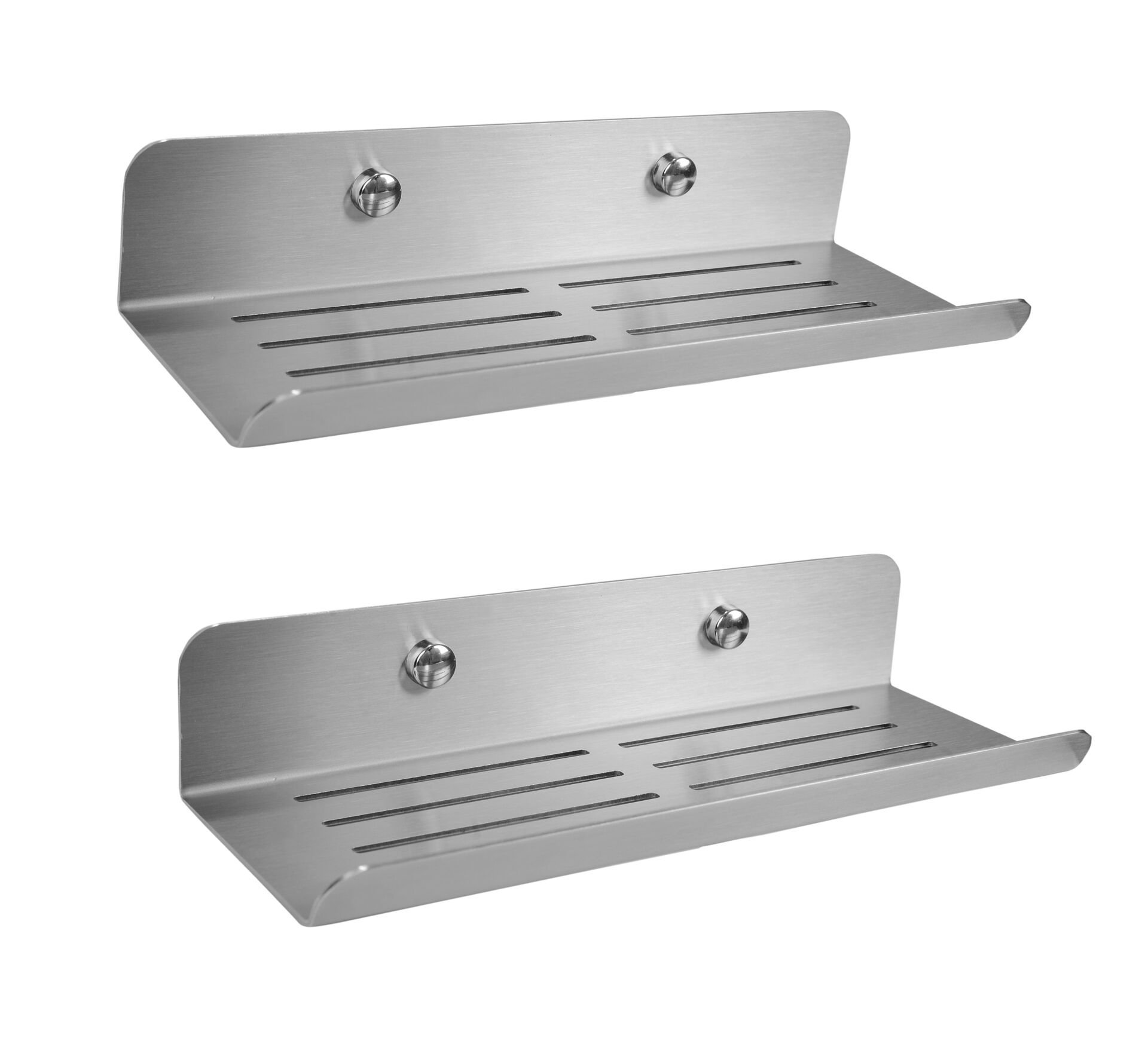 DELTAHOME PASLANMAZ ÇELİK 2 ADET BANYO RAFI 24CM SET MODEL: DRESDEN
