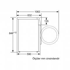 Bosch WAV28KH0TR 1400 Devir 9 kg Çamaşır Makinesi