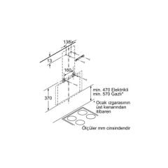 BOSCH DWK65AD70R  60cm Duvar Tipi Davlumbaz