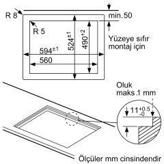 Bosch PPH6A6B20 Wok Gözlü Siyah Cam Ankastre Ocak