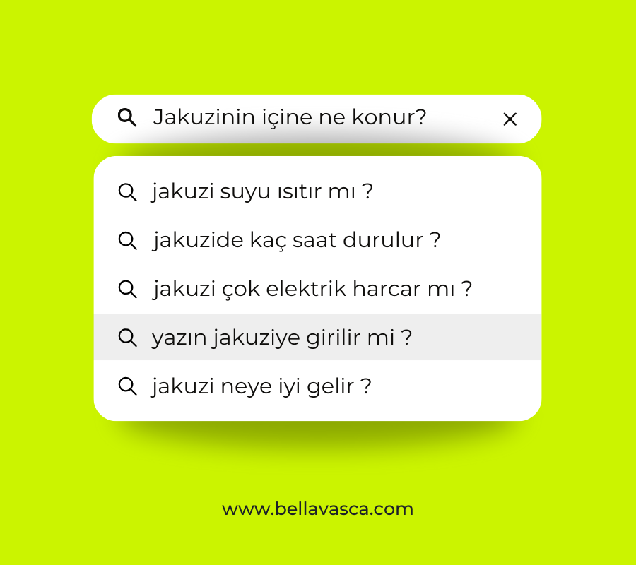 Jakuzinin İçine Ne Konur ?