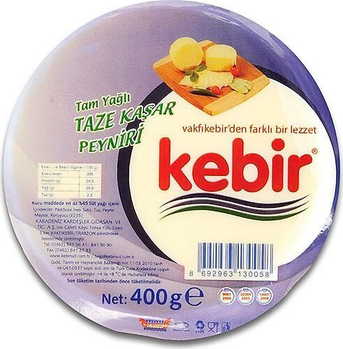 KEBİR TAM YAĞLI TAZE KAŞAR PEYNİRİ 400 GR